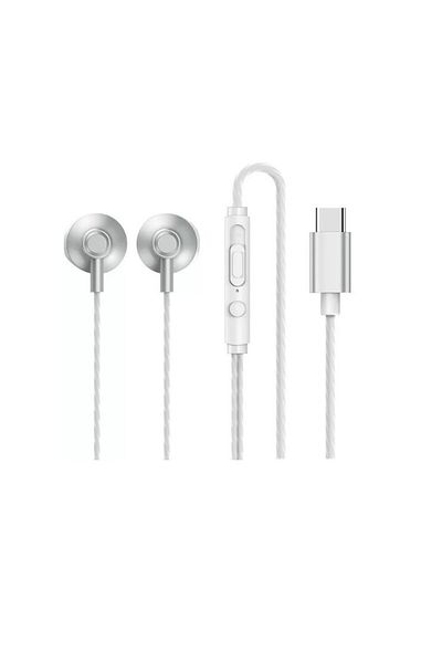 Evolium Căști cu microfon, conector tip C, argintiu