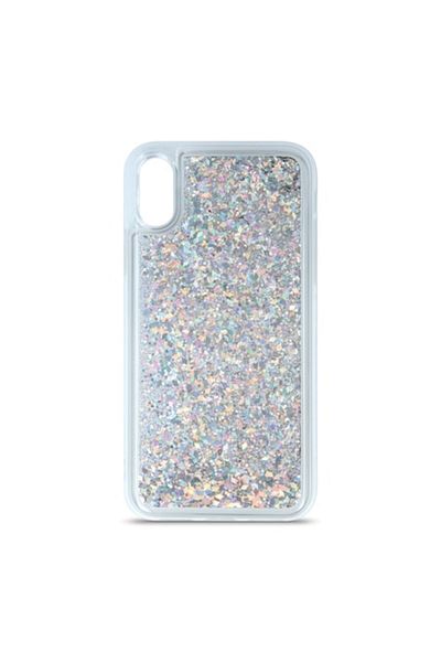 OEM Liquid Sparkle Protective Case for Samsung Galaxy S21, Bumper, Silver