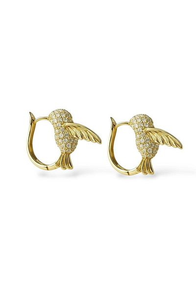 neslyaccessories Retro Birde - Bird Detailed Hoop Earrings