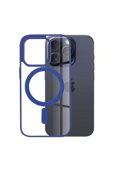 OEM High Protection Case for iPhone 15 Pro, Precision Shell, B1293, Thermoresistant Plastic, Blue