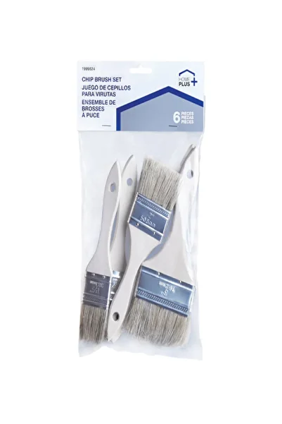 HOMEPLUS 6-Piece China Bristle Chip Paint Brush Set