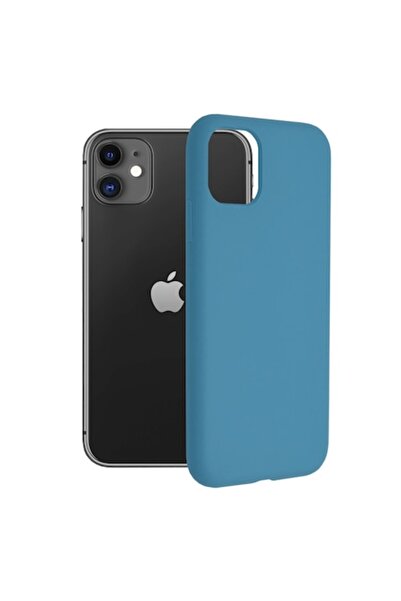 dalip iPhone 11 Case, Techsuit Soft Edge Silicone, Denim Blue