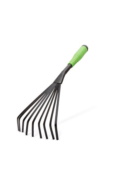 CLICK Greblă manuală pentru frunze Click, plastic și metal, verde și negru