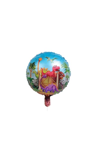 Evia Set of 5 Metallic Dinosaur Balloons