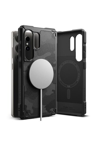 Ringke Carcasă pentru Samsung Galaxy S25 Ultra, U56, Policarbonat, Negru Camu...