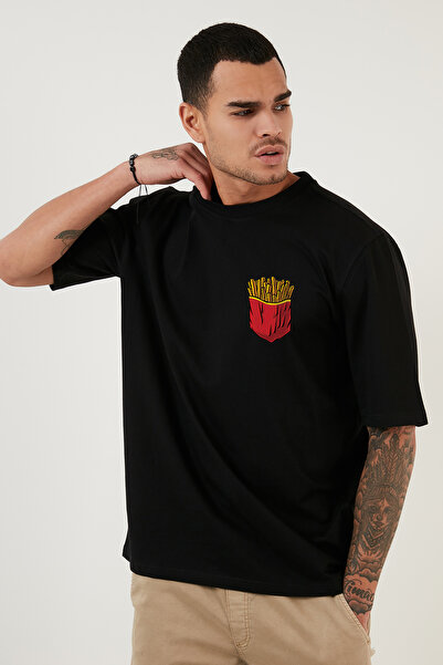 offsidesign Ανδρικό μπλουζάκι Unisex Oversize με στάμπα Potato Pocket Minimal...