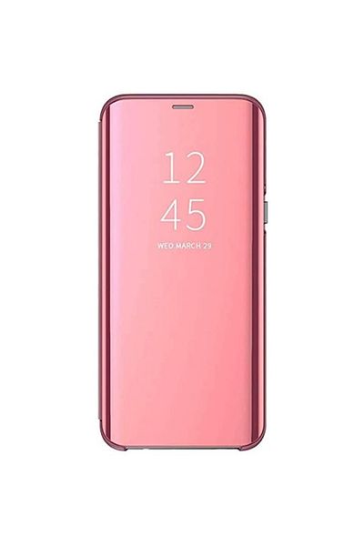 OEM Clear View Protective Case for Samsung Galaxy A21s, Flip Cover, Rose Gold