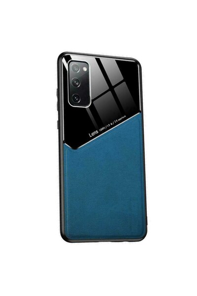 OEM Husă spate de protecție din piele și TPU pentru Samsung Galaxy S22 Plus 5G, albastră