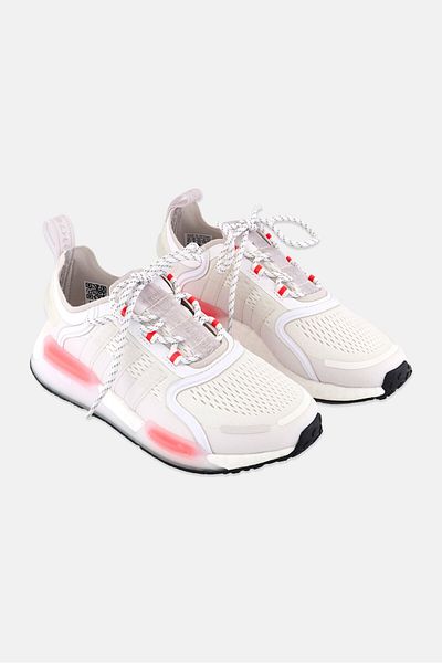 adidas Kids Boy NMD Lace Up Running Shoes, White