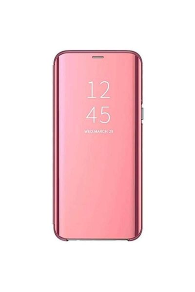 OEM Clear View Protective Case for Samsung Galaxy A21s, Flip Cover, Rose Gold