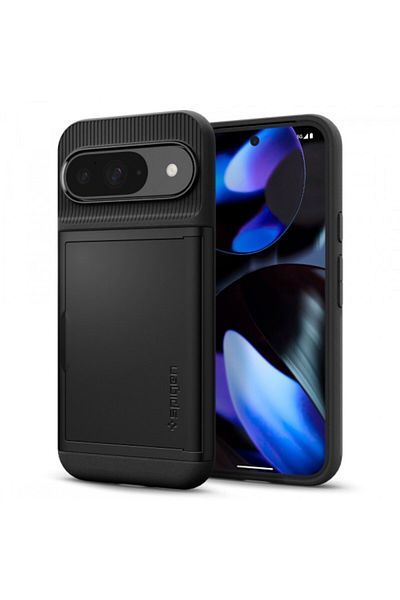 AXIO Husa pentru Google Pixel 9 / 9 Pro, Spigen, Slim Armor CS, Neagra ACS07695