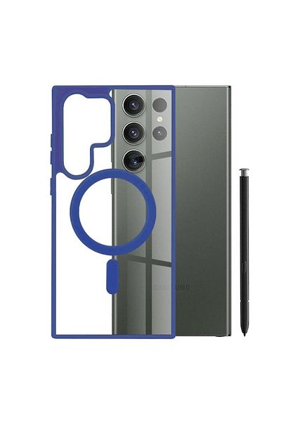 OEM High Protection Case for Samsung Galaxy S23 Ultra, Precision Fit, Thermoresistant Plastic, Blue