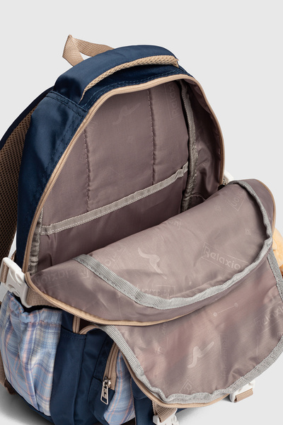 By Hakan Rlx-1396 Set of 3 Children's Primary School Bag Backpack with Pen Holder and Lunch Bag Blue