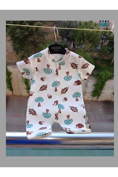 N@zence Baby Front Snap Short Jumpsuit Barbatöz