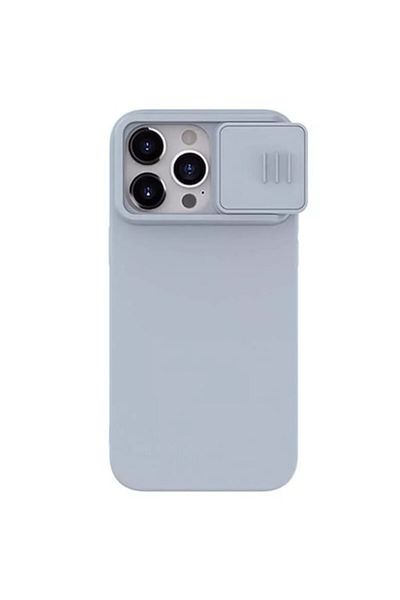 OEM Husa pentru iPhone 15 Pro, CamShield Silky MagSafe Silicone, S22, Star Grey
