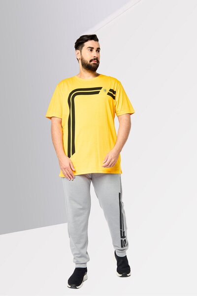 Scuderia Ferrari Men Sportswear Fit Short Sleeve Outdoor T-shirt, Yellow