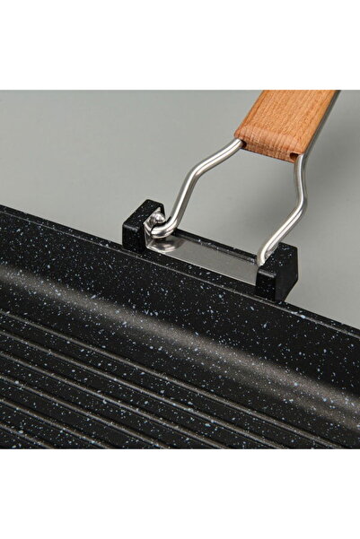 Cem Cast Iron Grill Pan - Gray - 34X24 cm