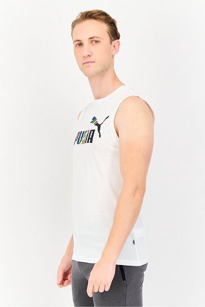 Puma Men Sportswear Fit Sleeveless Training Top, White