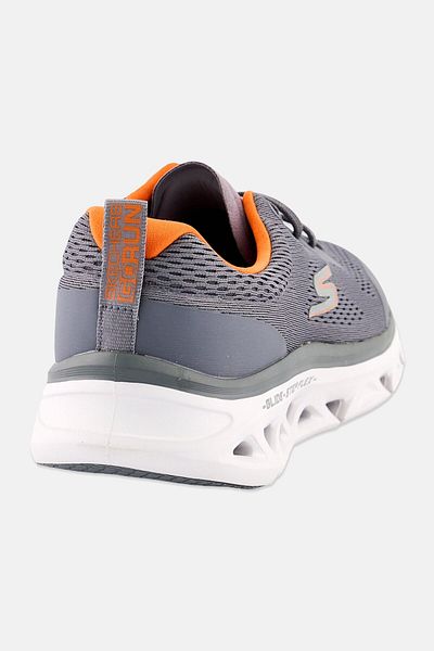 SKECHERS Men Go Run Glide Step Flex Lace Up Running Shoes, Grey