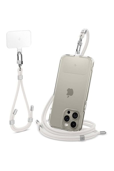 Ringke Smartphone Strap, 220mm Wrist Strap, 790mm Crossbody, Polyester, Pearl White
