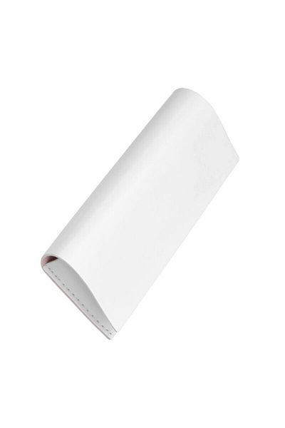 Bibilel Glasses Case, Eco-leather and super soft interior, scratch and dust resistant, White