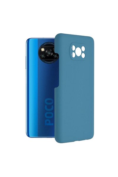 OEM Protective Case for Xiaomi Poco X3/X3 NFC/X3 Pro, Precision Shell, B3563, Silicone, Blue