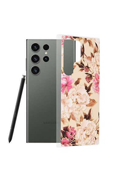 OEM Husa pentru Samsung Galaxy S23 Ultra - Techsuit Marble Series - Mary Berry Nude