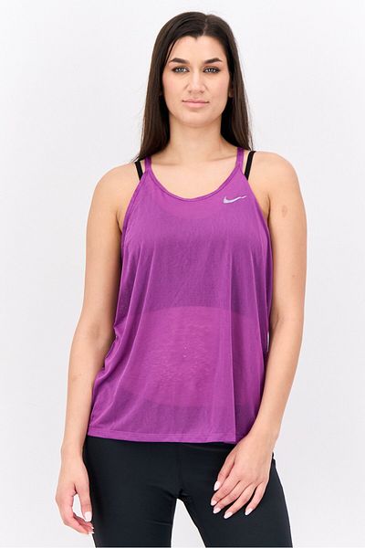 Nike Women Dri-Fit Sleeveless Running Tank Top, Purple