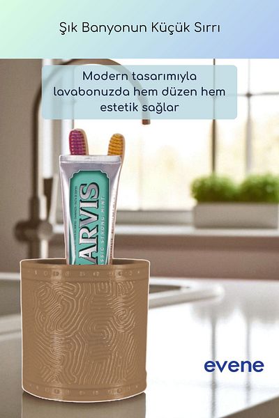 Evene Θήκη οδοντόβουρτσας Βάση οδοντόβουρτσας Βάση οδοντόβουρτσας Milk Coffee Color Model 82
