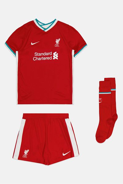 Nike Kids Boy 3 Pieces V-Neck Short Sleeves Training Jessey Set, Red