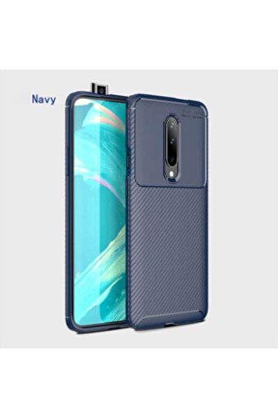 OEM Blue protective case for OnePlus 7T Pro with carbon inserts