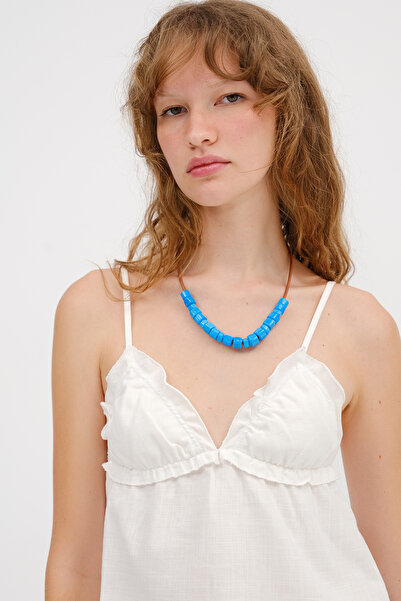 Addax Linen Blend Strap Blouse A17416