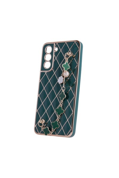 OEM Husă de protecție pentru Samsung Galaxy S22, mâner Glamour Bling, verde