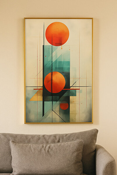 seninürünün Elow - Μονόχρωμο Μοντέρνο Πίνακα ζωγραφικής με Μεταλλικό Κορνίζα ...