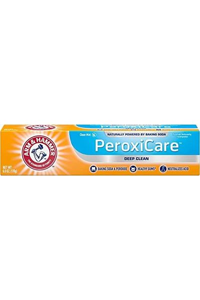 Arm&Hammer معجون أسنان بيروكسي كير للتنظيف العميق بنكهة النعناع من آرم آند هامر، 6.0 أونصة (170 جم)، تنظيف عميق