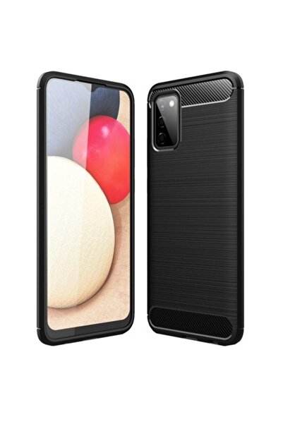 OEM Carcasă de protecție cu textură de carbon pentru Samsung Galaxy A02s - Ne...