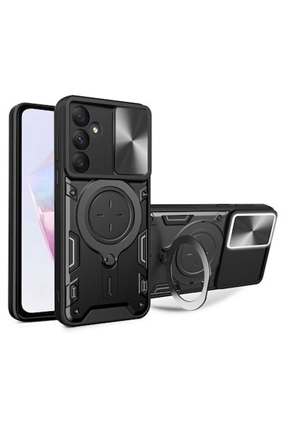 Techsuit Husa pentru Samsung Galaxy A36 5G, U74, Policarbonat, Black