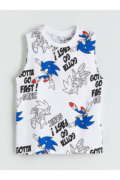 Zeyder Kids Boy's Printed Zero Sleeve T-Shirt