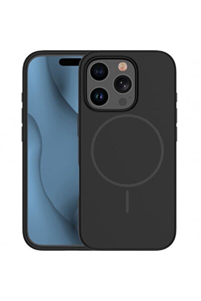 Stef's Cat Carcasă MagSafe pentru Apple iPhone 14 Pro, silicon subțire, neagră