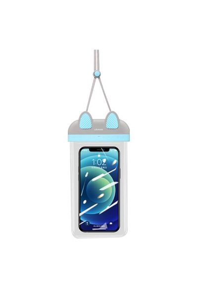 Axios Waterproof Protective Case for 7-inch Phone, Ergonomic, Thermoresistant Plastic, Turquoise/Titanium