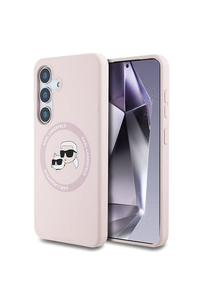 Karl Lagerfeld Carcasă de telefon pentru Samsung Galaxy S25 Plus, O48, poliuretan, roz