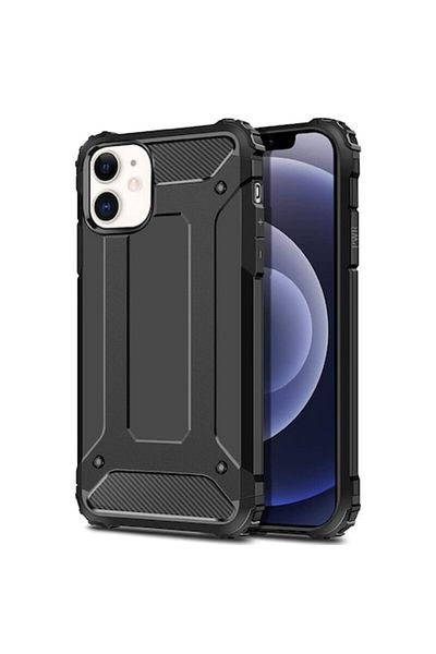 Bibilel Hybrid Armor Protective Case for iPhone 13 Pro, Black