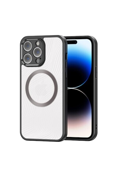 OEM Carcasă pentru iPhone 14 Pro, seria Aimo MagSafe, poliuretan, neagră