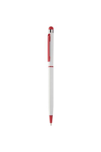 Bibilel Stylus Pen for tablet, phone, or laptop with touch screen, with pen tip, White and Red