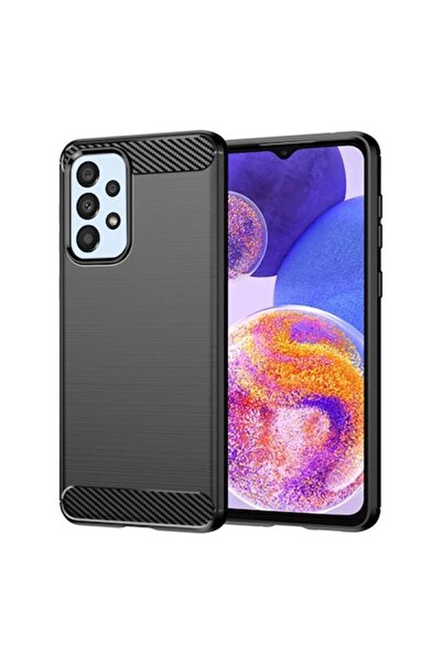 OEM Husa pentru Samsung Galaxy A23 4G/A23 5G, Carbon Silicone, Poliuretan, Black