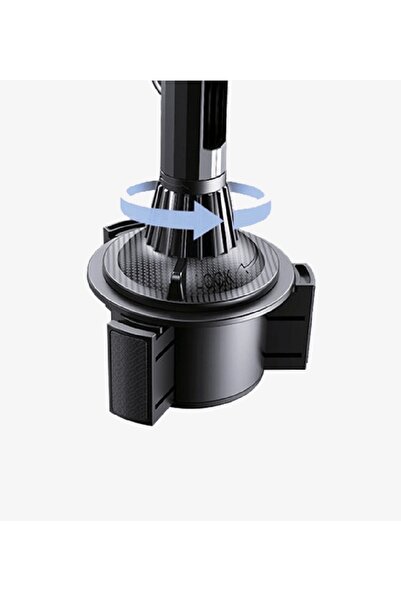 Linktech Araç Telefon Tutacağı - H713 Bardaklık Montajlı Dönebilen Esnek Kol Telefon Tutucu