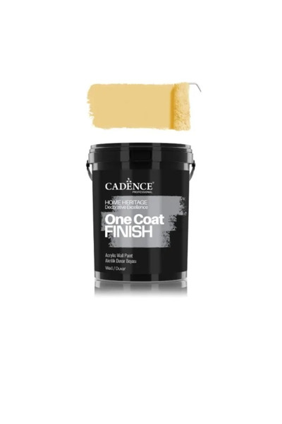 Cadence One Coat Finish OCF05 Ananas Sarı Akrilik Duvar Boyası 2.5 Litre