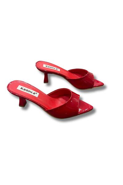 Aldina Nucci Sivri Burun Stiletto Kadın Terlik #1045