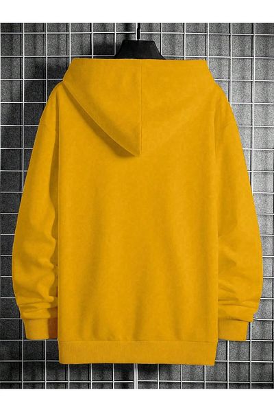 DAXİS Sportwear Company Unisex Hooded Printed Oversized Sweatshirt