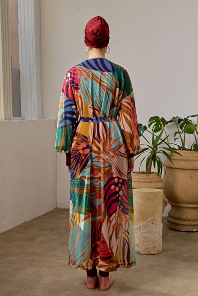 REMSA Mayo Üzerine Tek Pareo Kimono 1925-156 Bej